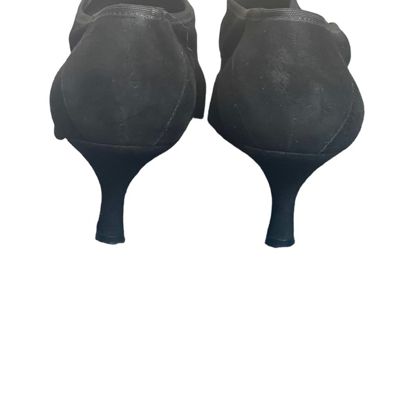 Stuart Weitzman black Suede Slip On Booties size 10 M - Picture 5 of 11